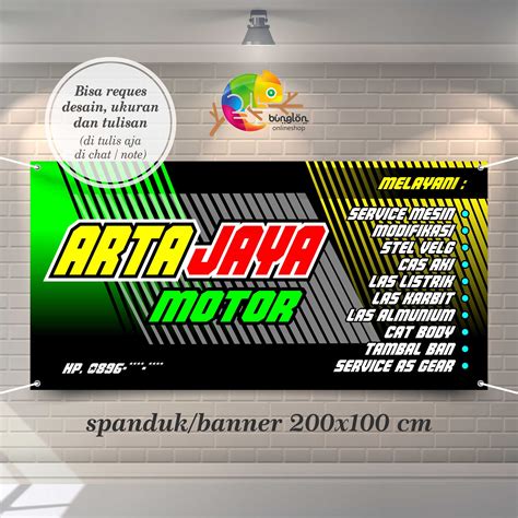 Background banner bengkel  Konsep 31+ Desain Spanduk Bengkel Mobil by